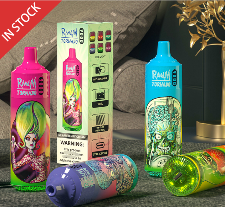 X46X146 - RandM vape flavours RandM Tornado 9000 Vape Pod Device 1Pc Version 2 Strawberry Lemonade X46X146 - RandM vape flavours RandM Tornado 9000 Vape Pod Device 1Pc Version 2 Strawberry Lemonade