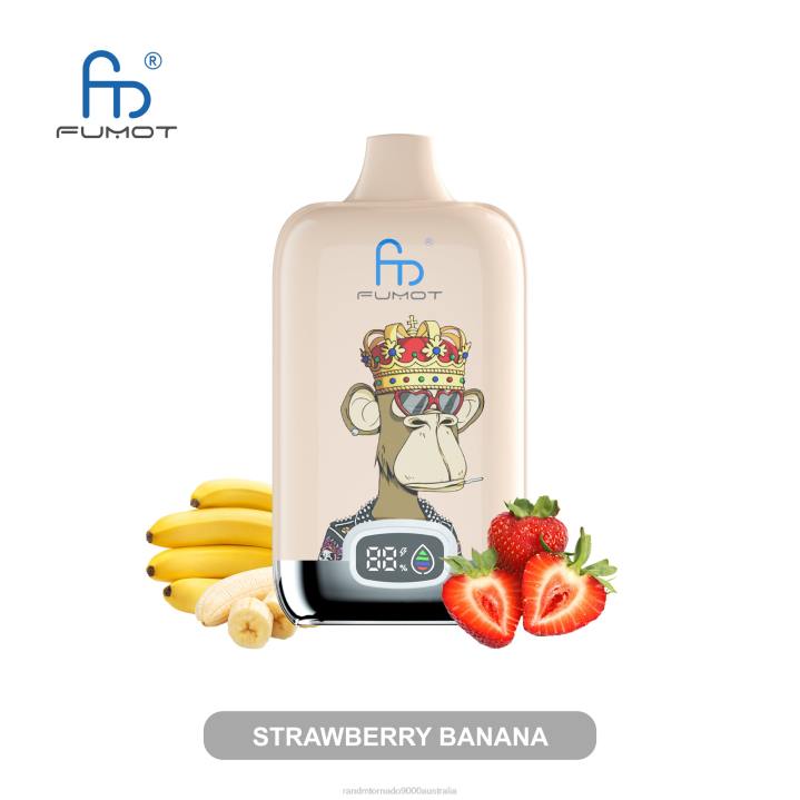 X46X6 - RandM vape flavours Fumot Original RandM Digital Box 12000 Battery And Liquid Display Vape Device Strawberry Banana X46X6 - RandM vape flavours Fumot Original RandM Digital Box 12000 Battery And Liquid Display Vape Device Strawberry Banana